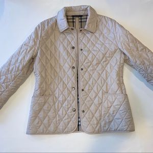 Burberry Beige Quilted Jacket